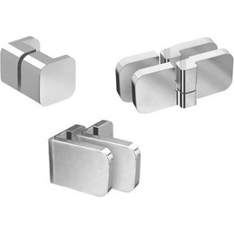 Набор металлических компонентов B SET для душевой двери BSD2 80/90 L D01000A084, хром - фото 