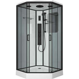 Гидробокс Niagara 100x100 см 69020134GDBLACK, чёрный/тонированное - фото 