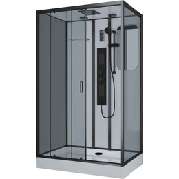 Гидробокс Niagara 120x80 см 69120134GQRBLACK, чёрный/тонированное - фото 