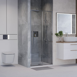 Душевая дверь Niagara Nova 90 см NG-64-9A, хром/прозрачное - фото 