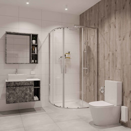 Душевое ограждение Niagara Nova 90x90 см 66060811, хром/прозрачное - фото 