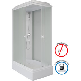 Душевая кабина Niagara 100x80 см P100/80/26Q/MT, белый/матовое - фото 