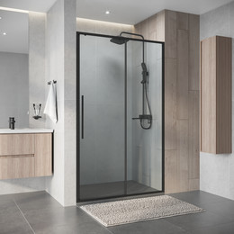 Душевая дверь Niagara Nova 120 см NG-34-12AGR, графит матовый/прозрачное - фото 