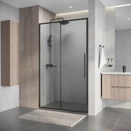 Душевая дверь Niagara Nova 120 см NG-34-L12CHGR, графит матовый/шиншилла - фото 
