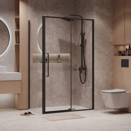 Душевое ограждение Niagara Nova 110x90 см NG-85-11AB-A90B-34, чёрный матовый/прозрачное - фото 