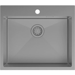 Кухонная мойка Iddis Haze HAZ59GMi77, графит матовый - фото 