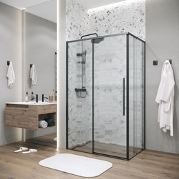 Душевое ограждение Grossman Galaxy 120x80 см 120.K33.01.1280.21.02, чёрный матовый/шиншилла - фото 