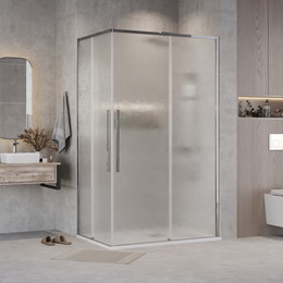 Душевое ограждение Grossman Galaxy 90x80 см 300.K33.01.9080.10.02, хром/шиншилла - фото 