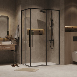 Душевое ограждение Grossman Galaxy 110x90 см 300.K33.01.1190.42.00, графит сатин/прозрачное - фото 