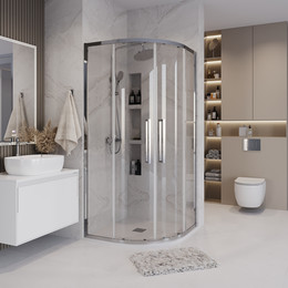 Душевое ограждение Grossman Cosmo 100x100 см 301.K33.02.1010.10.00, хром/прозрачное - фото 