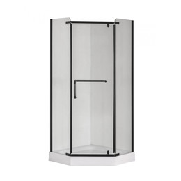 Душевое ограждение Taliente 100x100 см TA-10103-1CB, чёрный/прозрачное - фото 