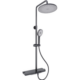 Душевая стойка Veconi EN-200-B-C4, чёрный матовый, Цвет производителя: чёрный матовый - фото 