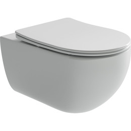 Унитаз подвесной безободковый Ceramicanova Long Rimless CN3015 с крышкой микролифт - фото 