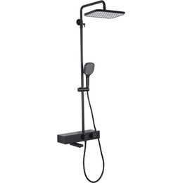 Душевая стойка с выдвижным изливом Gappo G95 G2495-16, чёрный - фото 