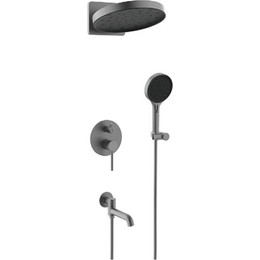 Душевая система для ванны Gappo G06-9 G7106-9, оружейная сталь, Цвет производителя: оружейная сталь - фото 
