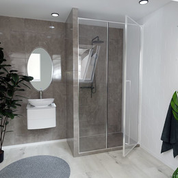 Душевая дверь Радомир Daria BO 120 см R (стекло 8 мм) хром/прозрачное - фото 