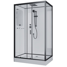 Душевая кабина Niagara Premium 120x80 см NG-6912-01QL BLACK, чёрный/тонированное (безсиликоновая сборка) - фото 