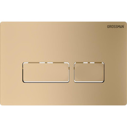 Кнопка смыва Grossman Pragma 700.K31.03.310.310, золото матовое - фото 