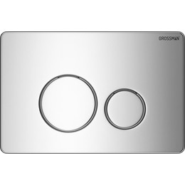 Кнопка смыва Grossman Style 700.K31.05.10M.10M, хром глянцевый - фото 