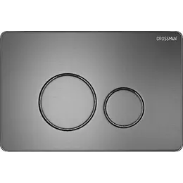Кнопка смыва Grossman Style 700.K31.05.42M.42MRUS, графит сатиновый - фото 