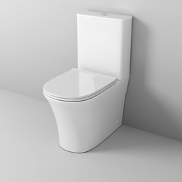 Унитаз-компакт безободковый Grossman Classic GR-4466S с крышкой микролифт, белый глянцевый - фото 