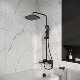 Душевая стойка Grossman Pragma 500.K35.03.210, чёрный, Цвет производителя: чёрный - фото 