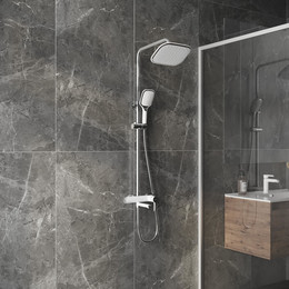 Душевая стойка Grossman Alba 500.K35.06.100/000, белый, Цвет производителя: белый - фото 