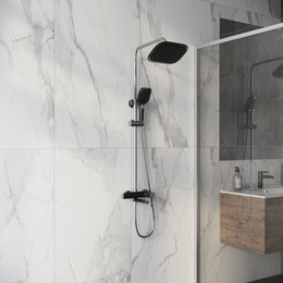 Душевая стойка Grossman Alba 500.K35.06.100/210, чёрный, Цвет производителя: чёрный - фото 