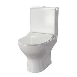 Унитаз-компакт безободковый Taliente Arte AR35045+Nero pulsante с крышкой микролифт - фото 