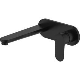 Смеситель для раковины настенный Aquatek Ника AQ1813MB, чёрный матовый - фото 