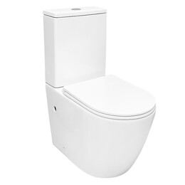 Унитаз-компакт безободковый Azario Verona AZ-8301 с крышкой микролифт (система смыва Торнадо) - фото 