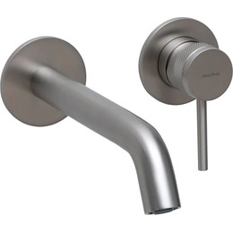 Смеситель для раковины настенный Allen Brau Priority 5.31030-BN (со скрытой частью) никель - фото 