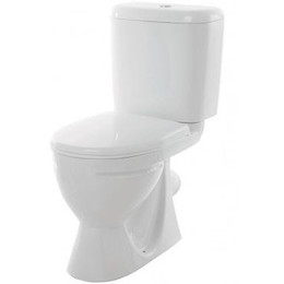 Унитаз напольный Sanita Стандарт эконом WC.CC/Standart/1-P/WHT.G/S1 с крышкой полипропилен - фото 