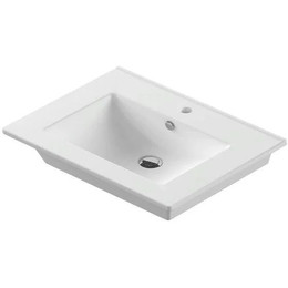 Раковина врезная Sanita Luxe Quadro 90 см WB.FN/Quadro/90-C/WHT.G/S1 - фото 
