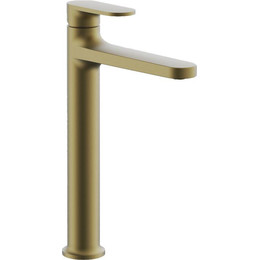 Смеситель для раковины высокий Belz B11713-5, золото брашированное - фото 