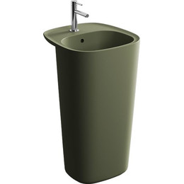 Раковина напольная Vitra Plural 50 см 7814B475-0001, зелёный мох - фото 