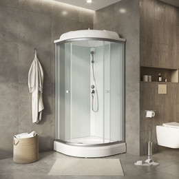 Душевая кабина Niagara Light 90x90 см L90/17, хром/прозрачное - фото 