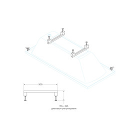 Ножки для ванны Cezares LEG-KIT-150 - фото 