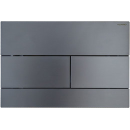 Кнопка смыва Azario AZ-013.08, оружейная сталь матовая - фото 