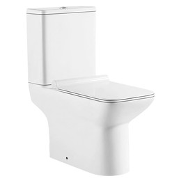 Унитаз-компакт безободковый Azario Glory AZ-49 с тонкой крышкой микролифт - фото 