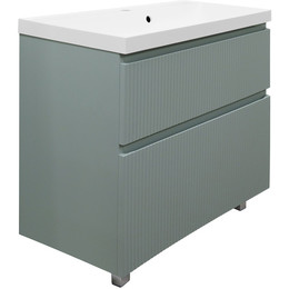 Тумба напольная с раковиной Azario Viola 80/2H 80 см CS00097139, фисташковый - фото 
