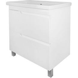 Тумба напольная с раковиной Loranto Kantri 70/2H 70 см CS00097252 (раковина Фостер 70) - фото 