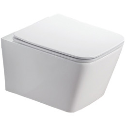 Унитаз подвесной безободковый Azario Nova AZ-2216-SP с тонкой крышкой микролифт - фото 