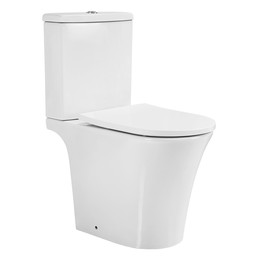 Унитаз-компакт безободковый Azario Vise AZ-1343BT с тонкой крышкой микролифт - фото 