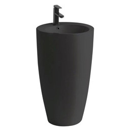 Раковина напольная Azario Dea 50 см AZ-203MB, чёрный - фото 