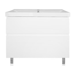 Тумба напольная с раковиной Azario Мила 80 см CS00091366, белый матовый - фото 