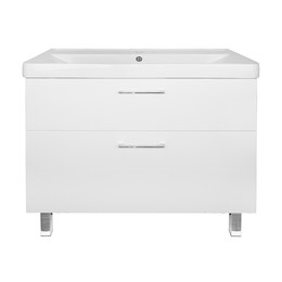 Тумба напольная с раковиной Azario Ника 90 см CS00089956, белый матовый - фото 
