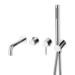 Смеситель для ванны Boheme Uno 464-3-CR (со скрытой частью) - фото 