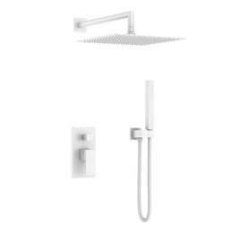 Душевая система для душа Boheme Qubic 474-3-MW, белый матовый - фото 