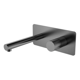 Смеситель для раковины настенный Boheme Stick 125-GM.2 (со скрытой частью) оружейная сталь - фото 